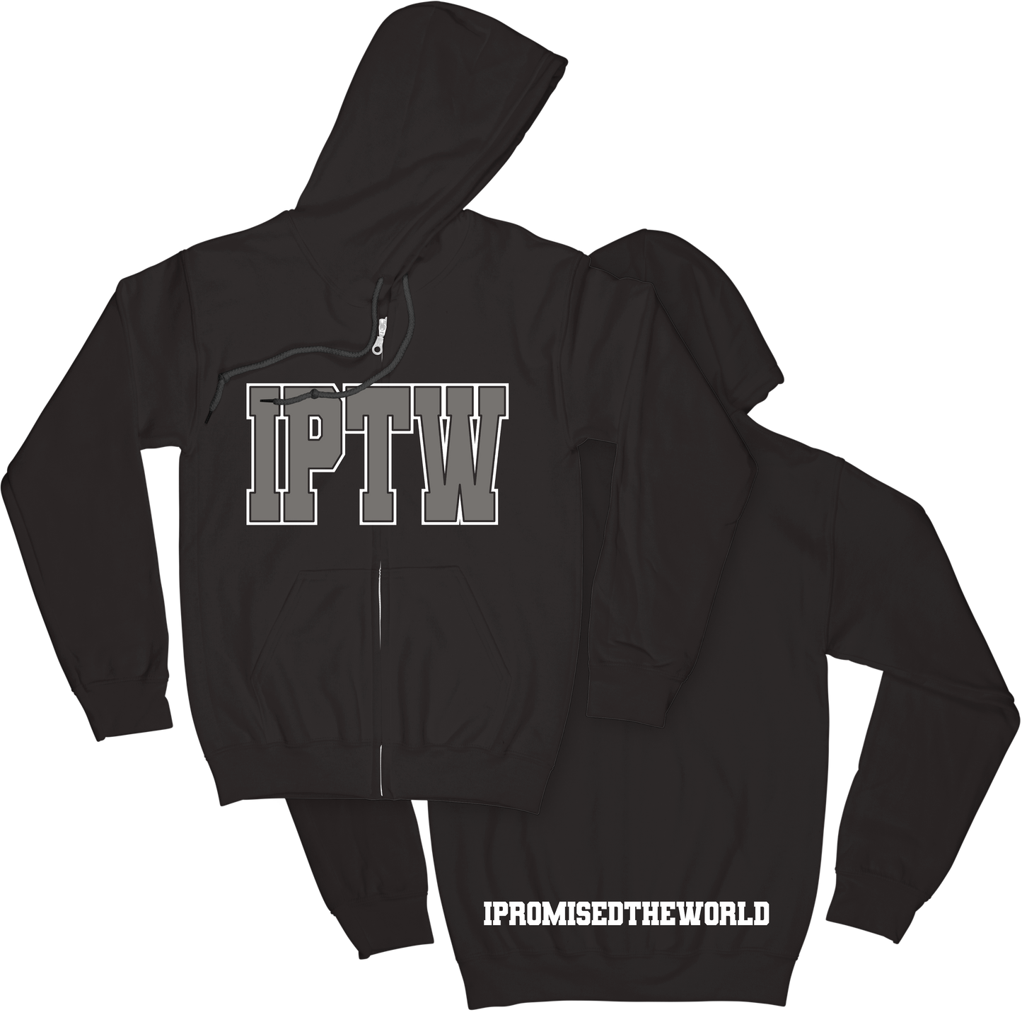 IPTW Zip Hoodie - Black