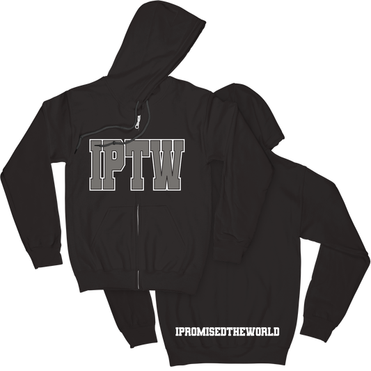 IPTW Zip Hoodie - Black