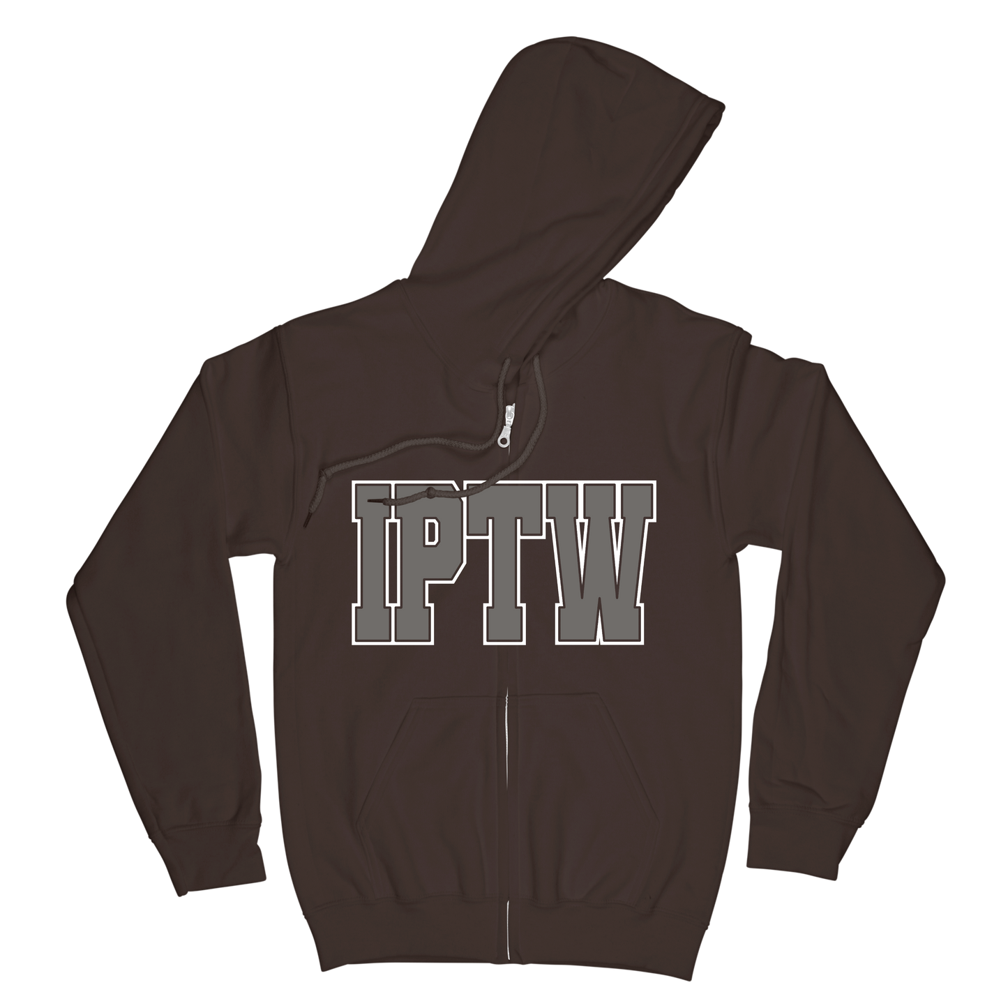 IPTW Zip Hoodie - Dark Chocolate